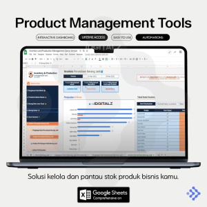 Inventory & Product Management Template Google Sheet Spreadsheet - Solusi Manajemen Produk dan Stok Barang Persediaan Terlengkap untuk Bisnis dan Usaha Tools UMKM