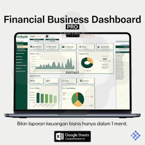 Financial Business Dashboard Pro 2.0 (FBDPro) - Template Spreadsheet Excel Online Modern Format Google Sheets Laporan Keuangan Bisnis dan Usaha UMKM FBD PRO