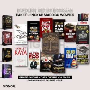 23 Series Bossman Mardigu Wowiek WP Bosman: Millionaire Mindset, Tata Titi Titis, Road To Billionaire, Sadar Kaya, Solusi Ukm, Tajir Melintir, Currency Wars, Pengusaha Nggak Ada Matinya, Orang Kaya Tahan Belanja, Alter Ego, Bisnis Modal AI