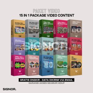 Paket Video Konten 25in1 (100.000+) Videos Viral FYP Siap
