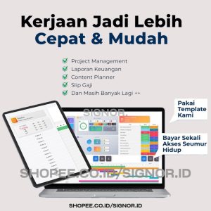 Master Productivity Pro - Mega Bundle 120+ Template Bisnis dan Manajemen Proyek untuk Excel Paket Tools Pengusaha Usaha UMKM Terlengkap